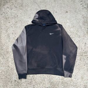 Vintage Y2K Nike Insane Sun Fading Black Pullover Sweatshirt Hoodie Fleece Large